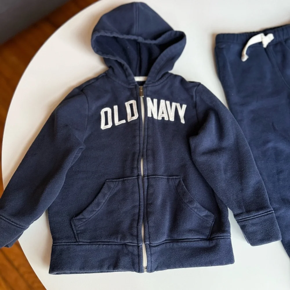 Old Navy Kids Navy Blue Hoodie and Joggers